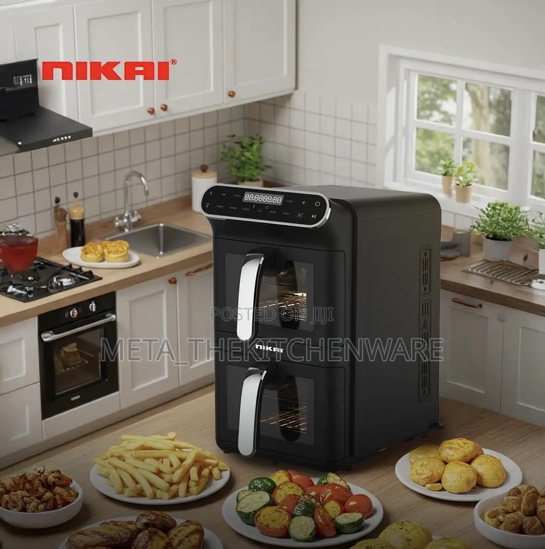 Nikai Electric Dual Air Fryer Naf1188dx 11l