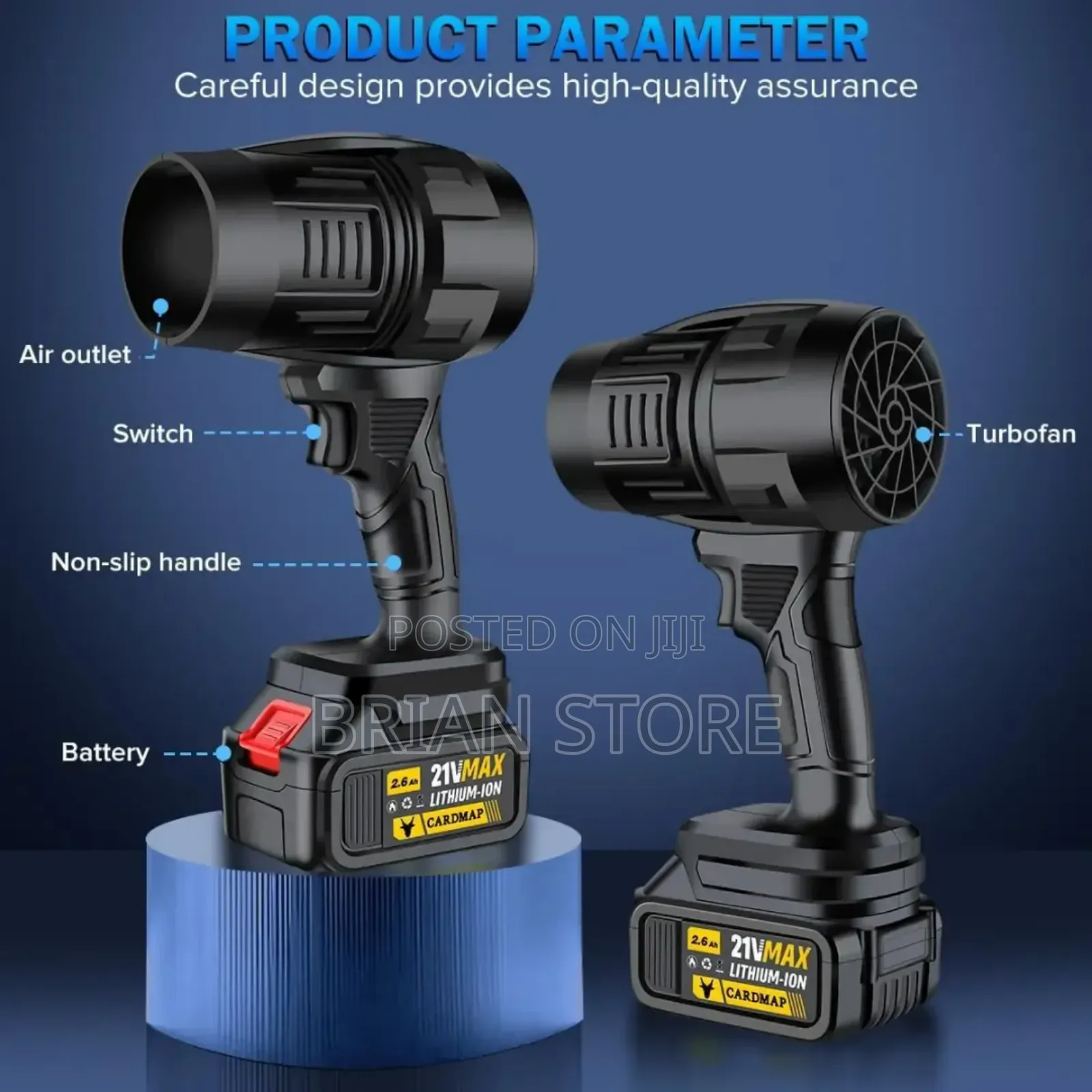 Rechargeable Air Blower and Dryer (Mashine Ya Kupuliza Upepo
