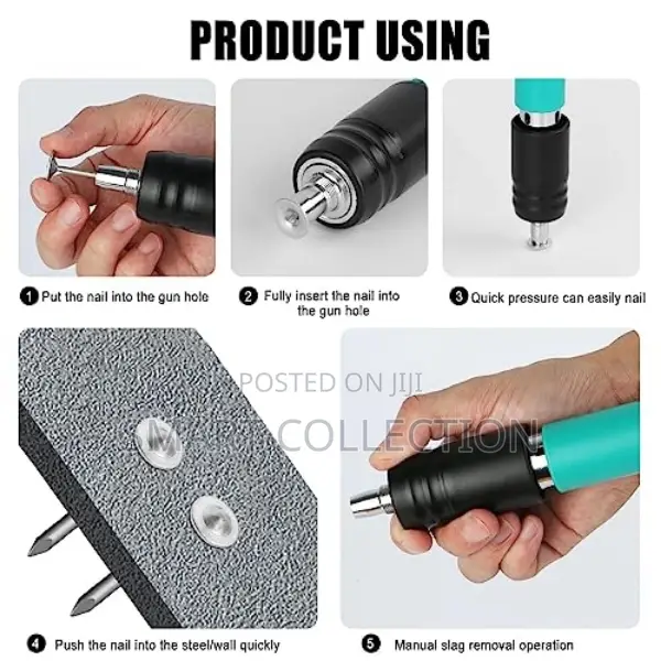 Nail Gun With Tools And Nails, Adjustable Gears Etc