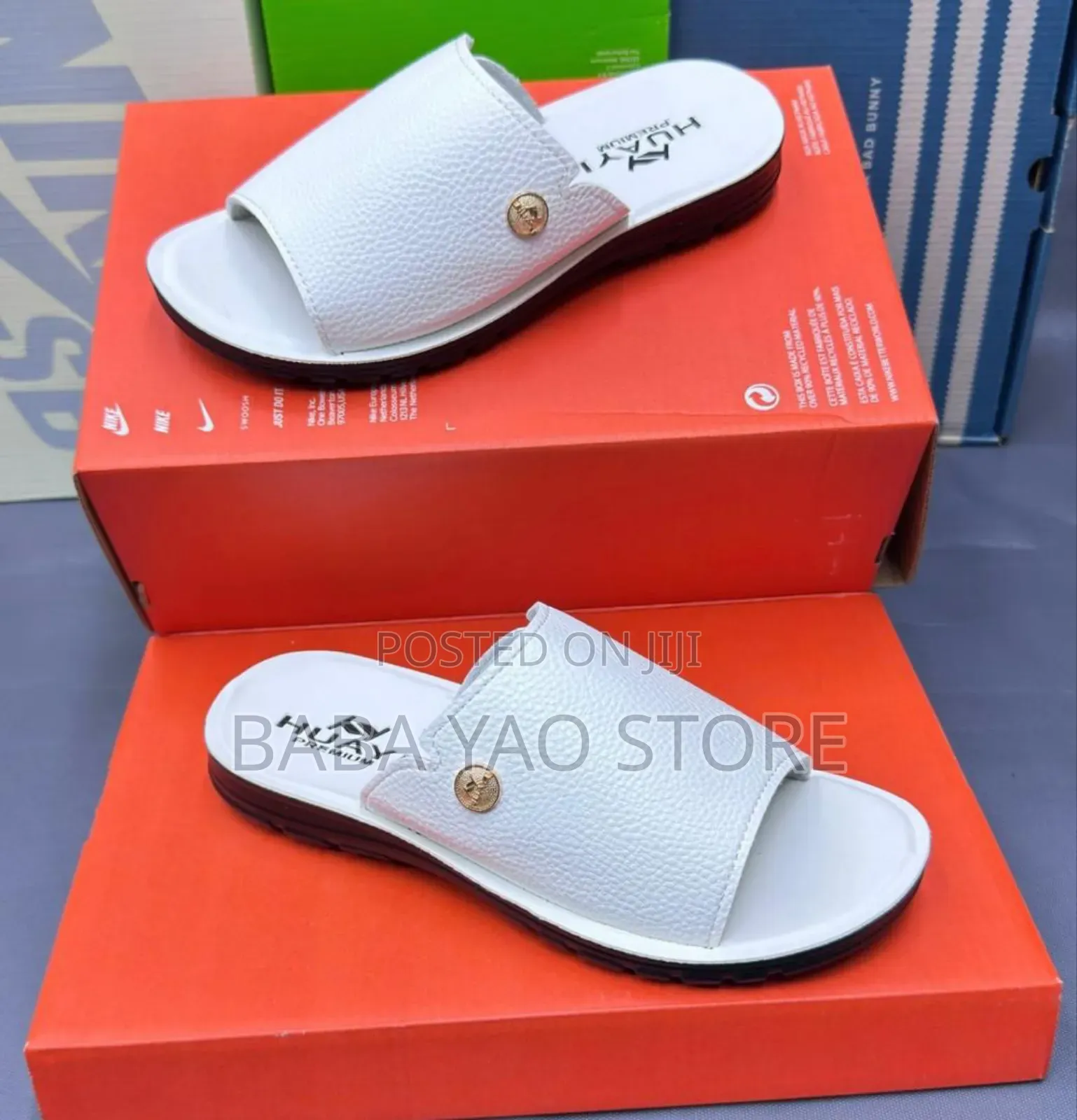 Men's Open Toe Summer Flat Sandals Non-slip Outdoor Slippers