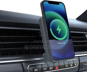 Powerology Car Mount 5000mah Power Bank Wirelss Charger