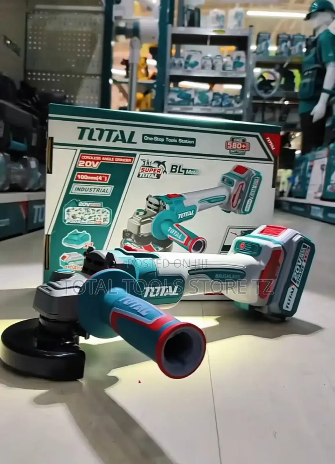 Total Lithium Cordless Angle Grinder 20v 4ah
