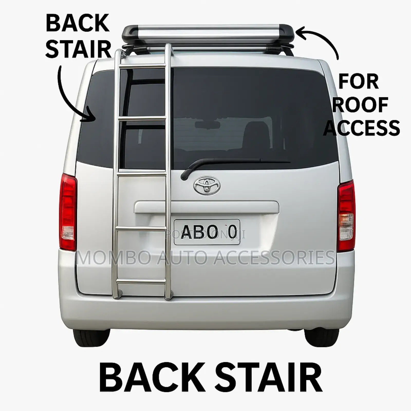 Car Back Stairs and Ladder