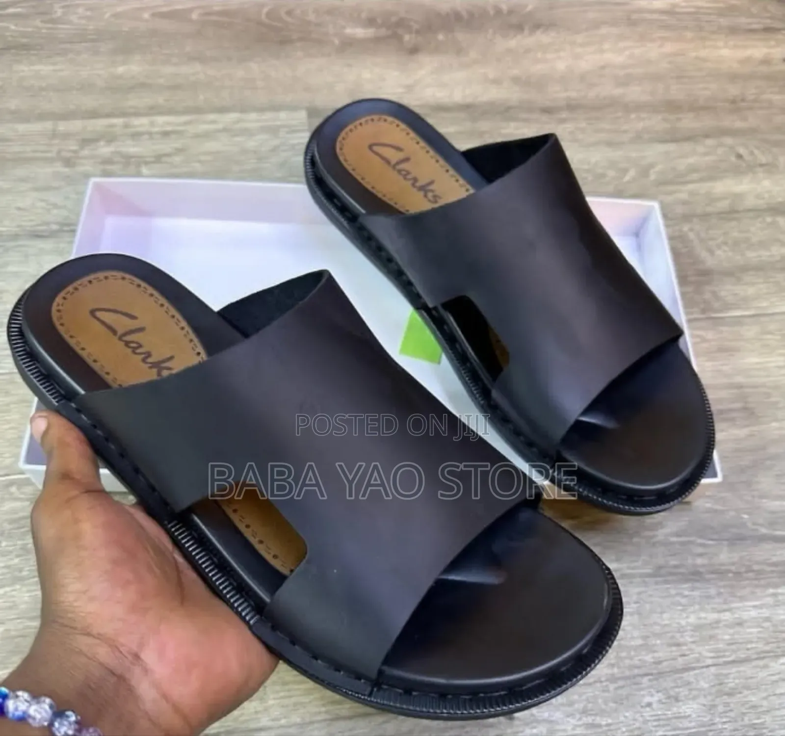 Men's Faux Leather Platform Sandals Non-Slip Youth Platform.