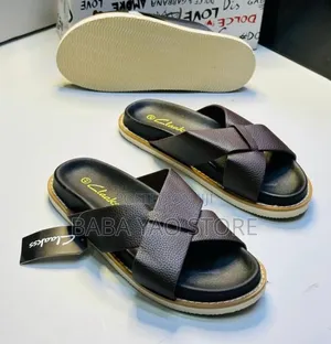 Men's Faux Leather Platform Sandals Non-Slip Youth Platform.