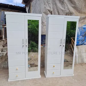 Kabati Milango Miwili Kioo Full Mbao Ngumu