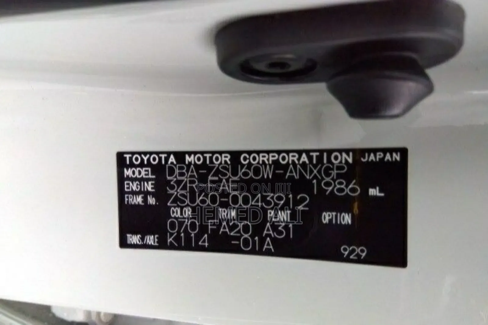 Toyota Harrier 2.0 4WD 2015 White