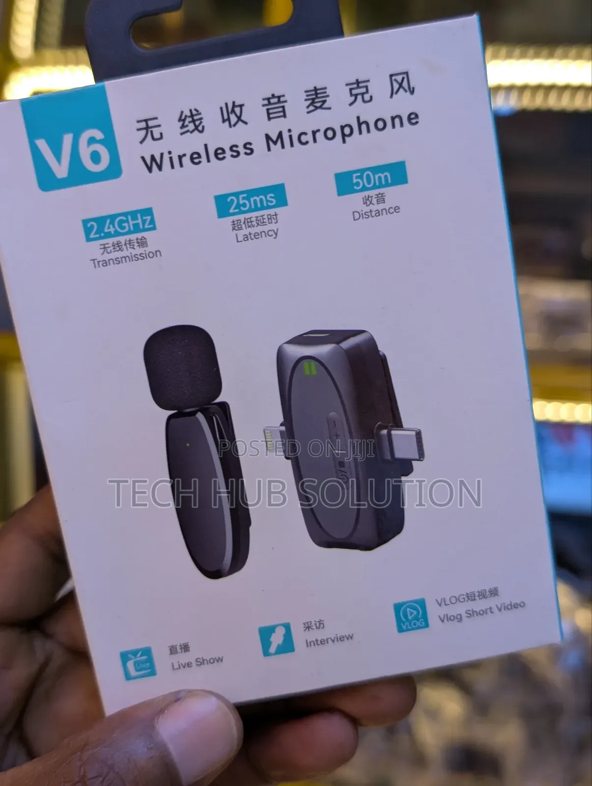 V6 Wireless Microphone for Smartphone