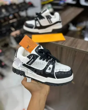 Men's and Women's Louis Vuitton Leather Sneakers New