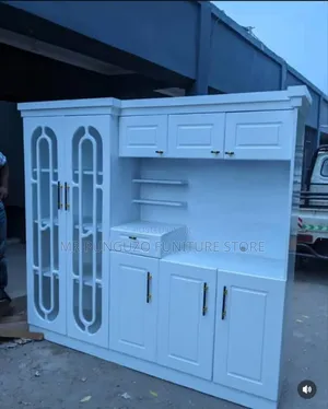 Kitchen Cabinet Kabati Ya Vyombo Milango Miwili Na Plate