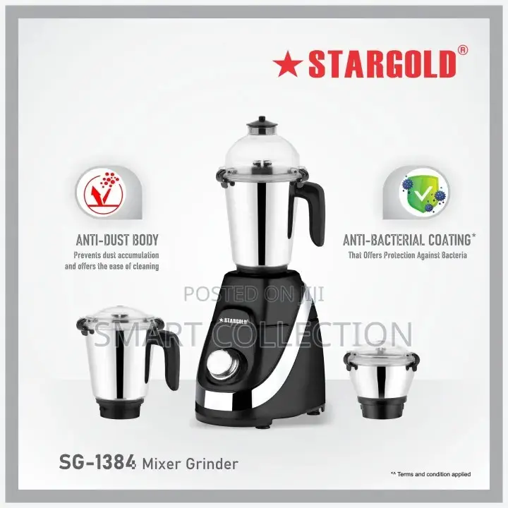 3 in 1 Mixer Grinder 850w Sg-1384 Iron Man