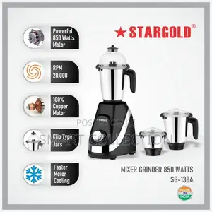 3 in 1 Mixer Grinder 850w Sg-1384 Iron Man