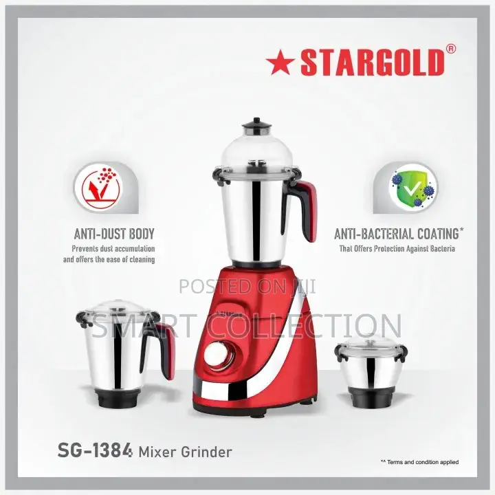 3 in 1 Mixer Grinder 850w Sg-1384 Iron Man