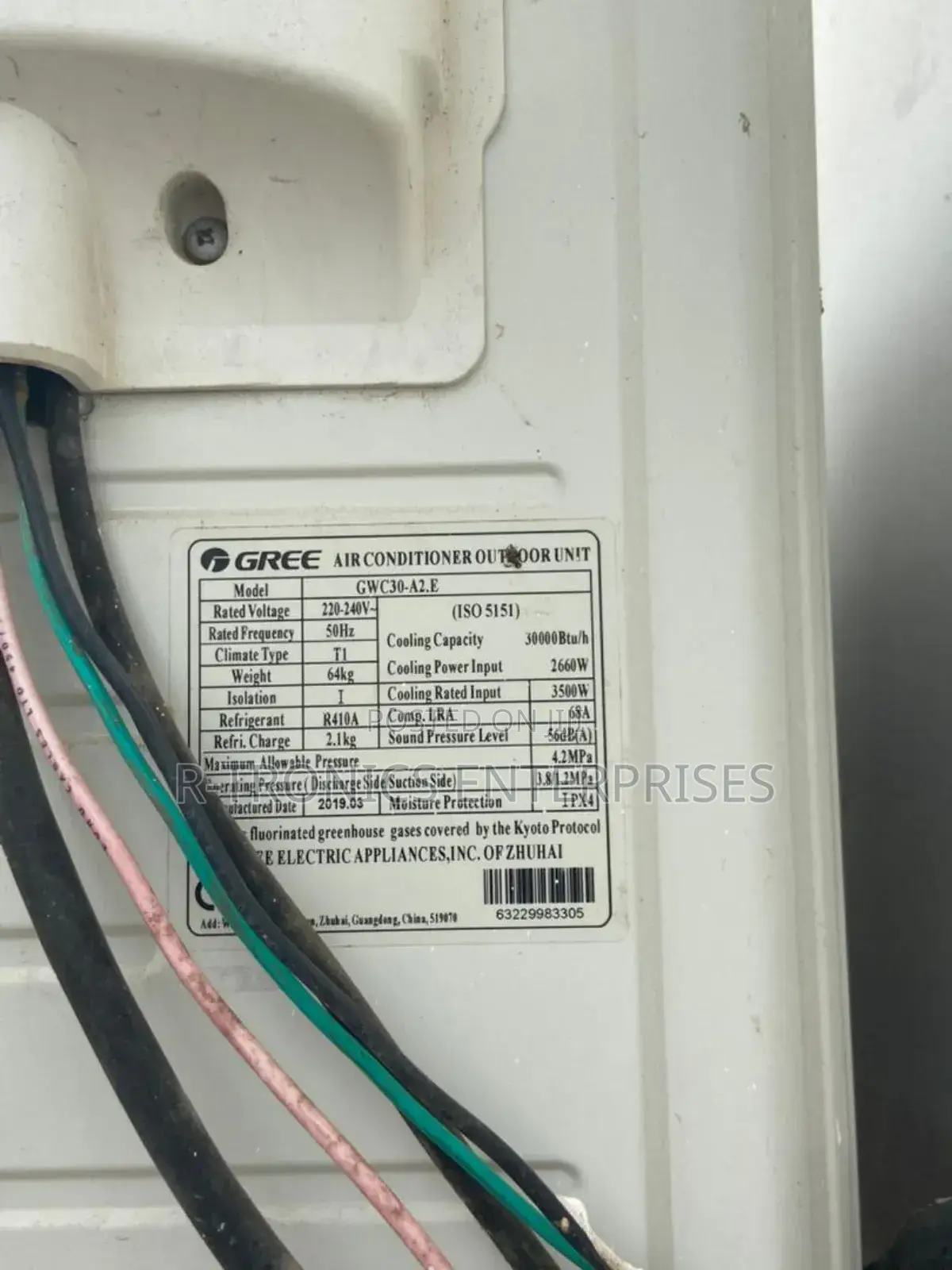 Gree 30,000 Btu Wall Mount Split Air Conditioner