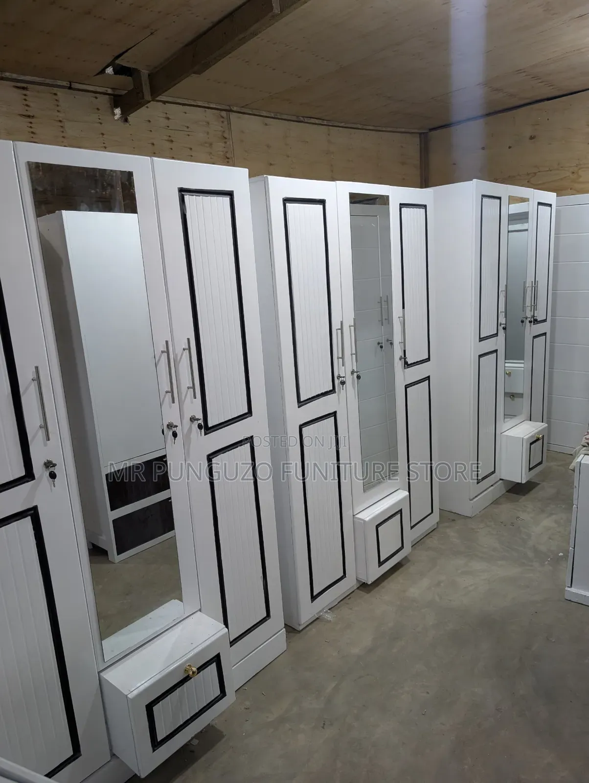 Kabati Milango Miwili Wardrobe Closet New