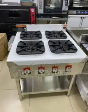 Commercial 4-Burner Gas Stove