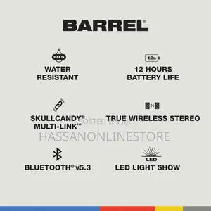 Skullcandy Barrel Bluetooth Boombox Speaker