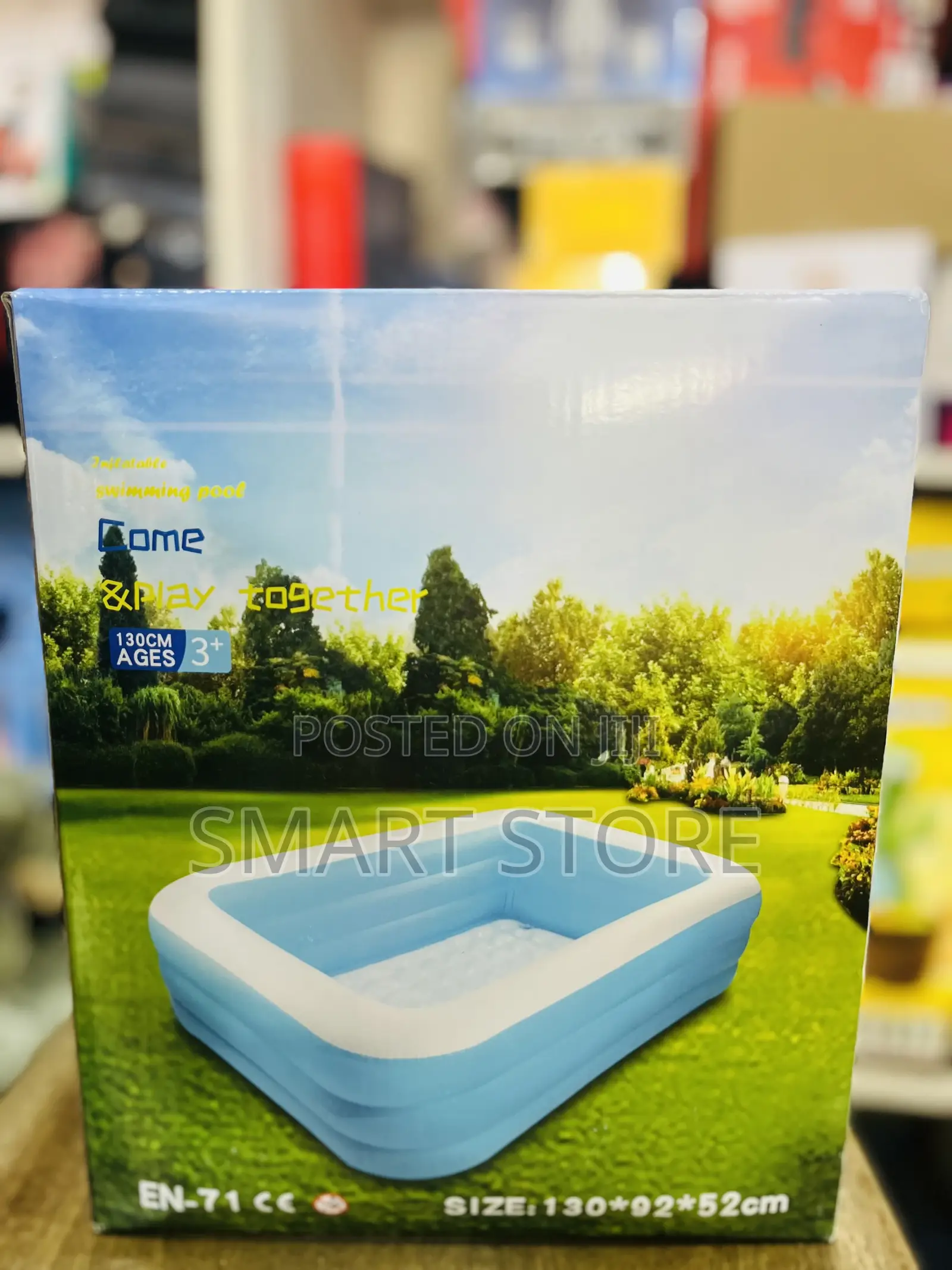 Inflatable Swimming Pool 130 X 92 X 52 Cm