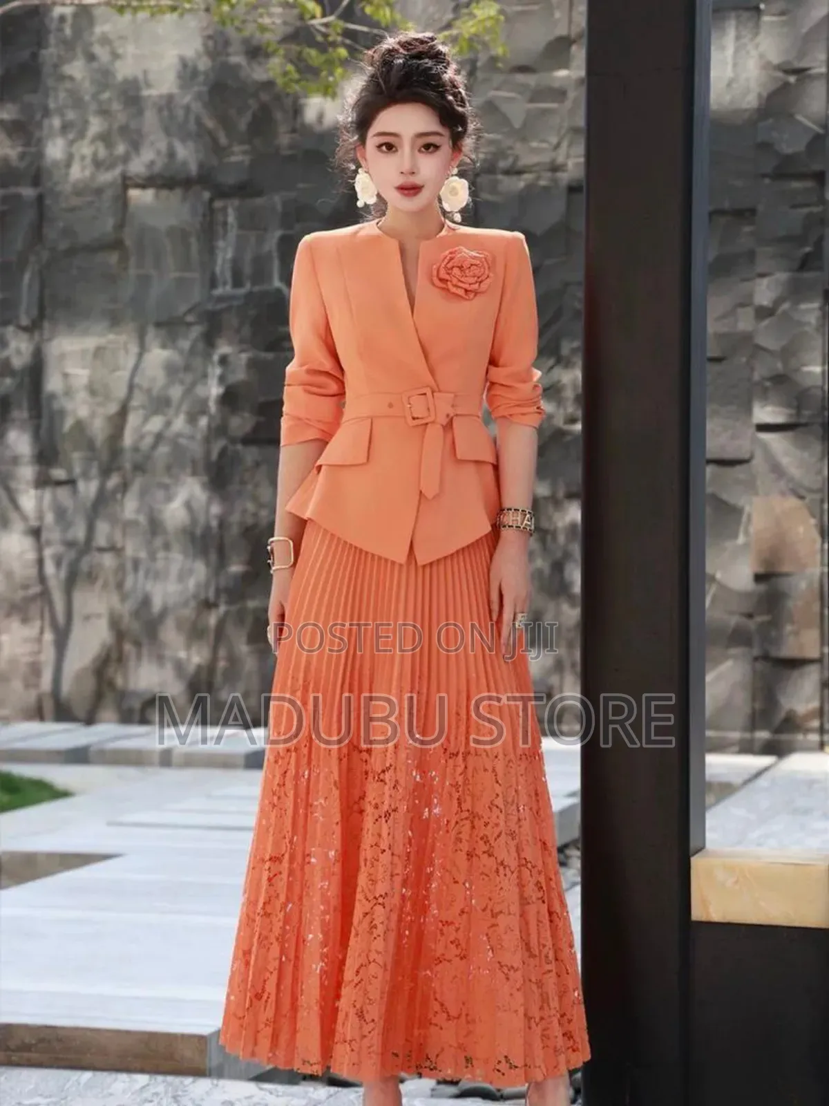 Two Piece Skirt and Blazer Women Clothes