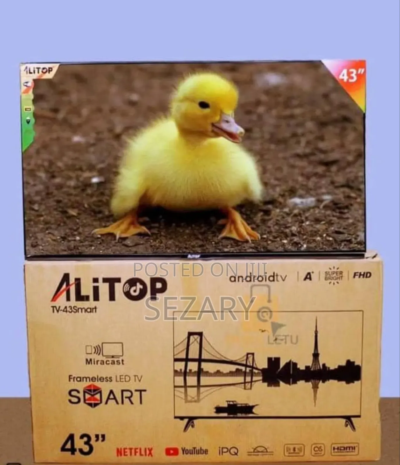 Alitop 43" Frameless Android Smart Tv