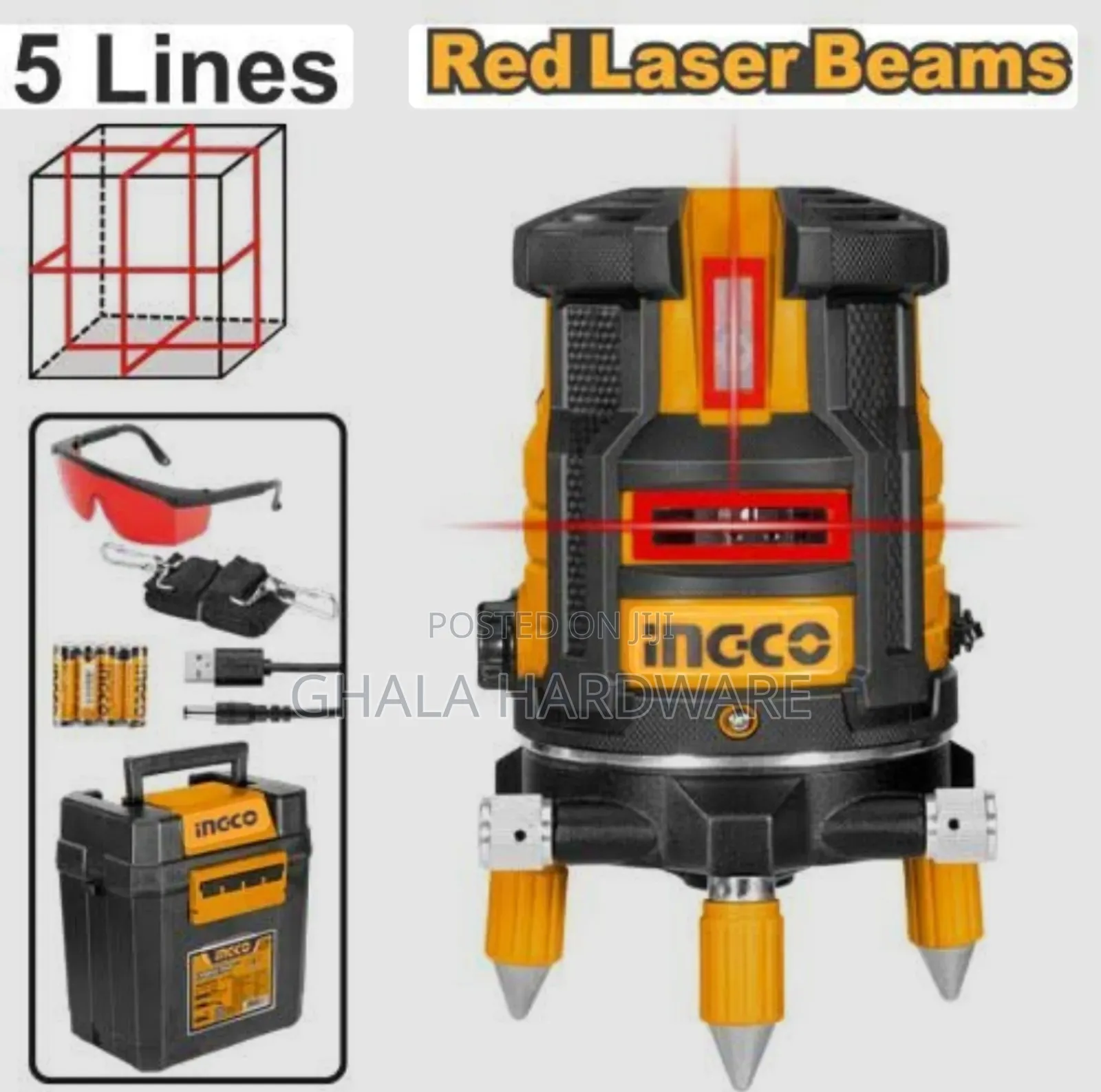 Red Laser Beams / Self Leveling Line Laser