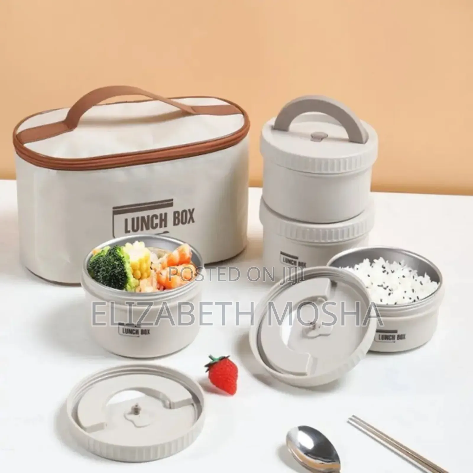 Pieces Portable Insulated Lunch Box