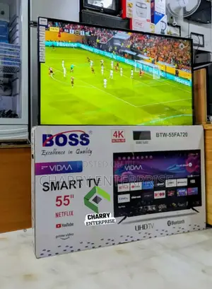 Boss Uhd Smart Tv Double Glass With Bluetooth Youtube Etc
