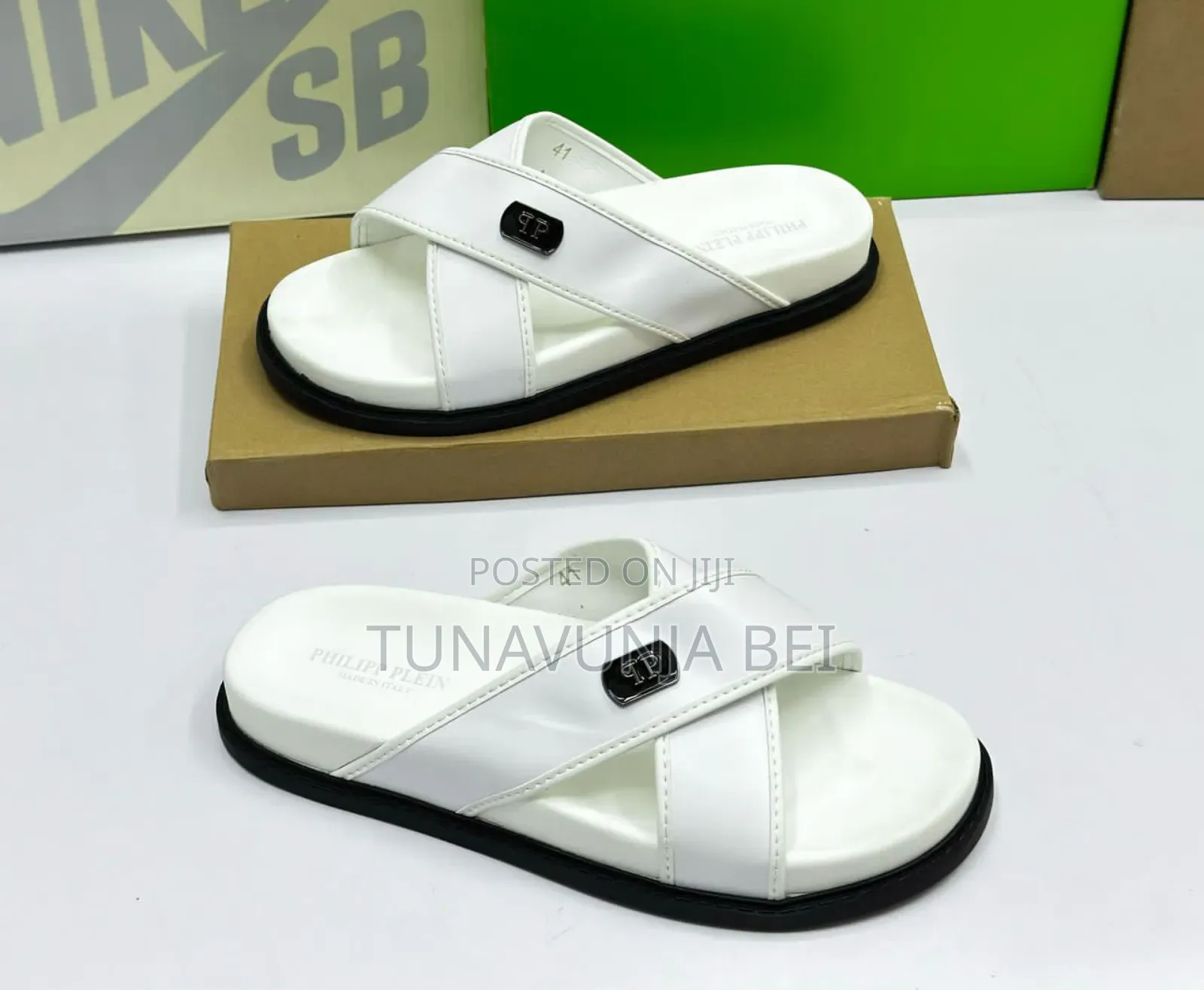 White Qp Sandals