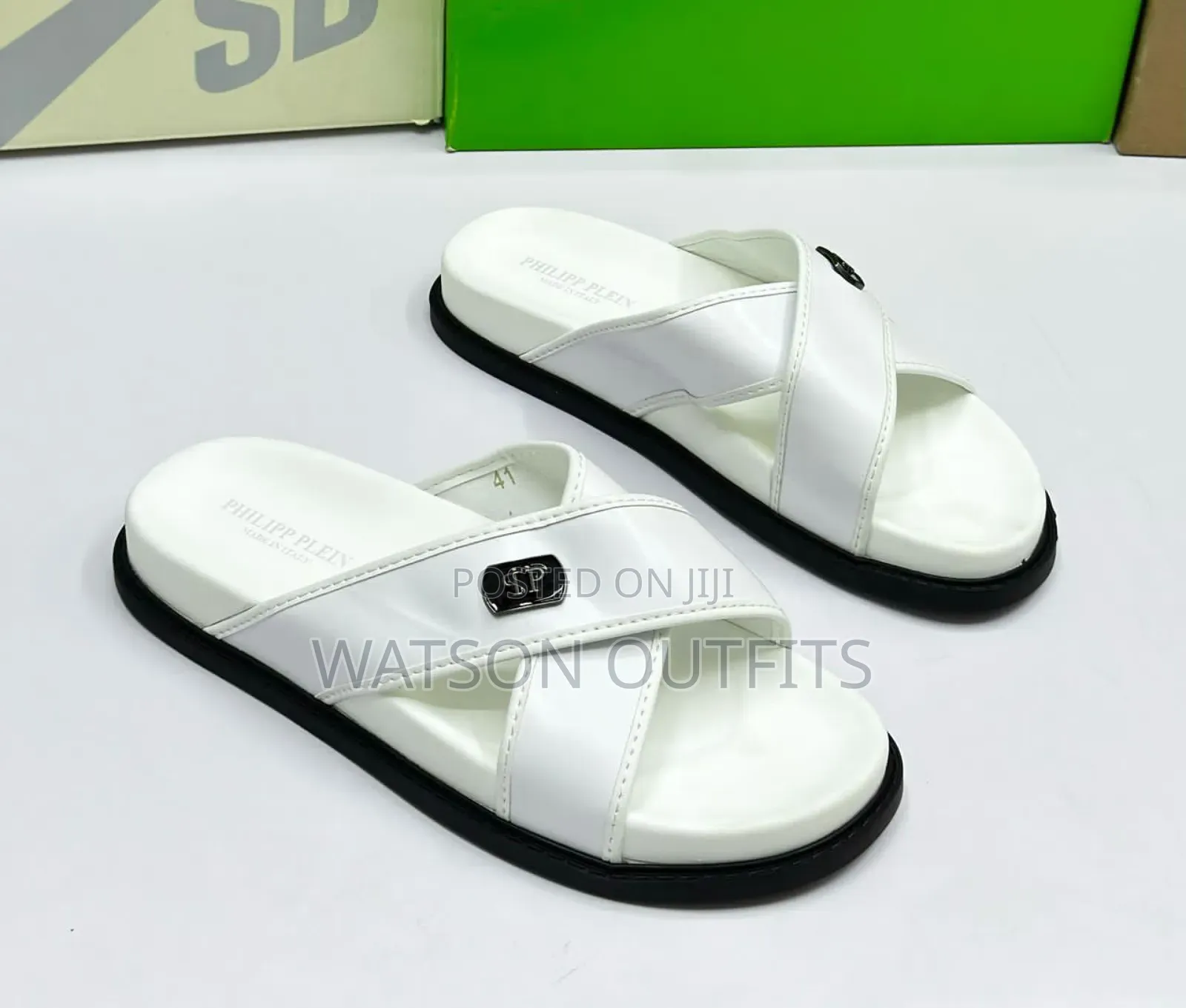 Men's New and Original Philip Plein and Clarks Sandals