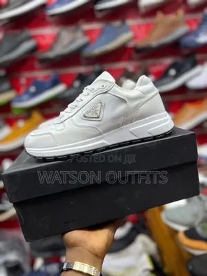 Men's Prada Sneakers With Classic Leather Materials