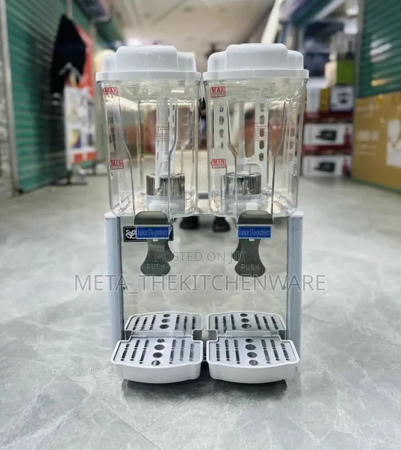 Commercial Juice Dispenser 2 Tanks 36l