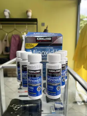 Photo - Kirkland Minoxidil + Derma Roller Ya Kujaza Ndevu Na Nywele