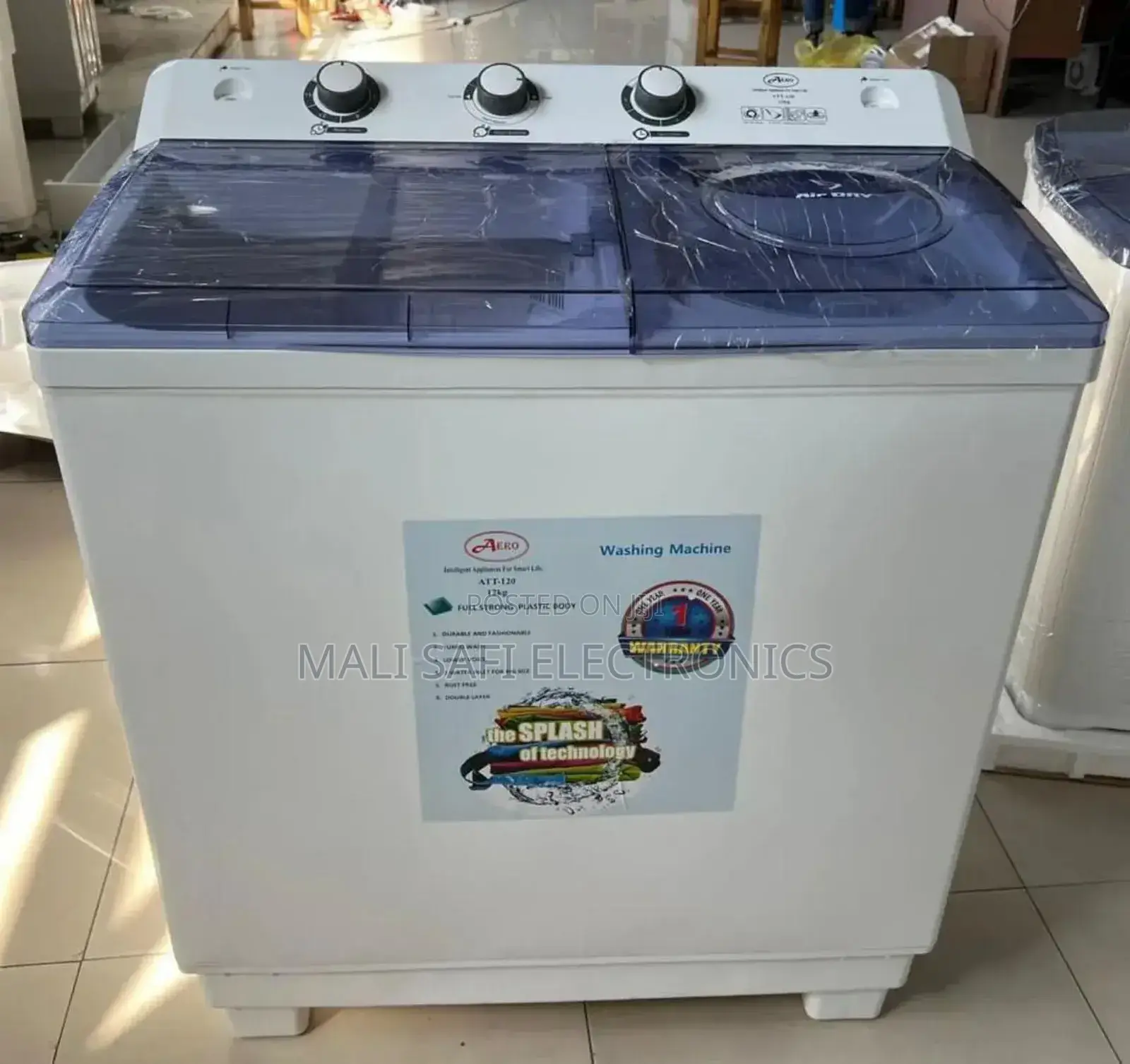 Aero Semi Automatic Twin Tub Washing Machine 7kg
