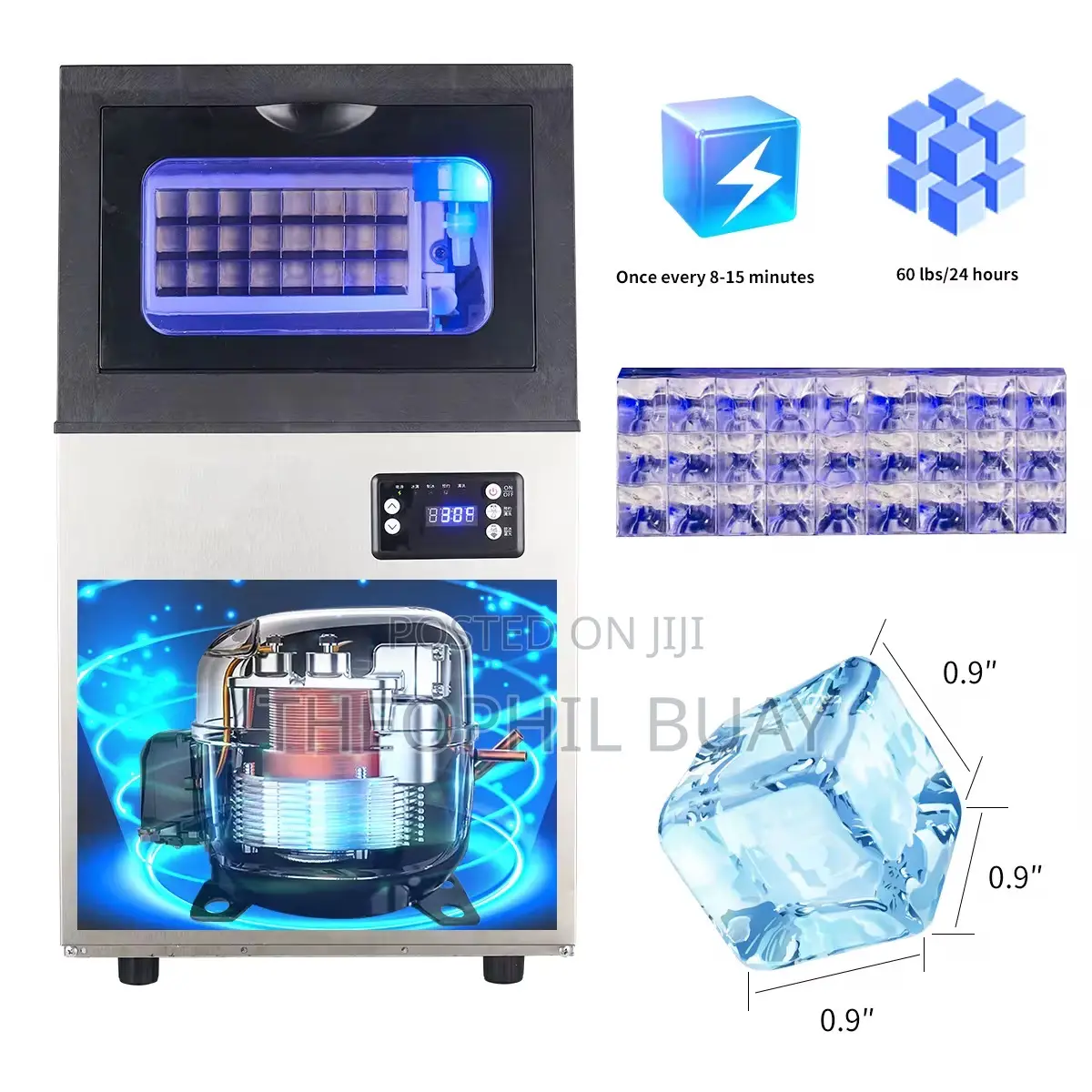 40kg Per 24hrs Ice Maker
