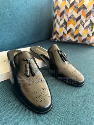 Men's Tomford Brand Leather Mules or Open Work Shoes at Back