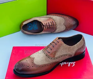 Male Shoes With Completely and Totally Fashioned at Surface
