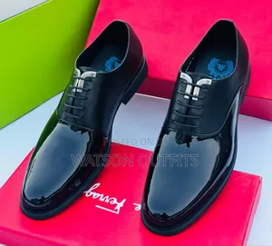 Men's Trending Deep Black Shine Shoes