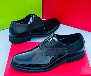 Men's Trending Deep Black Shine Shoes