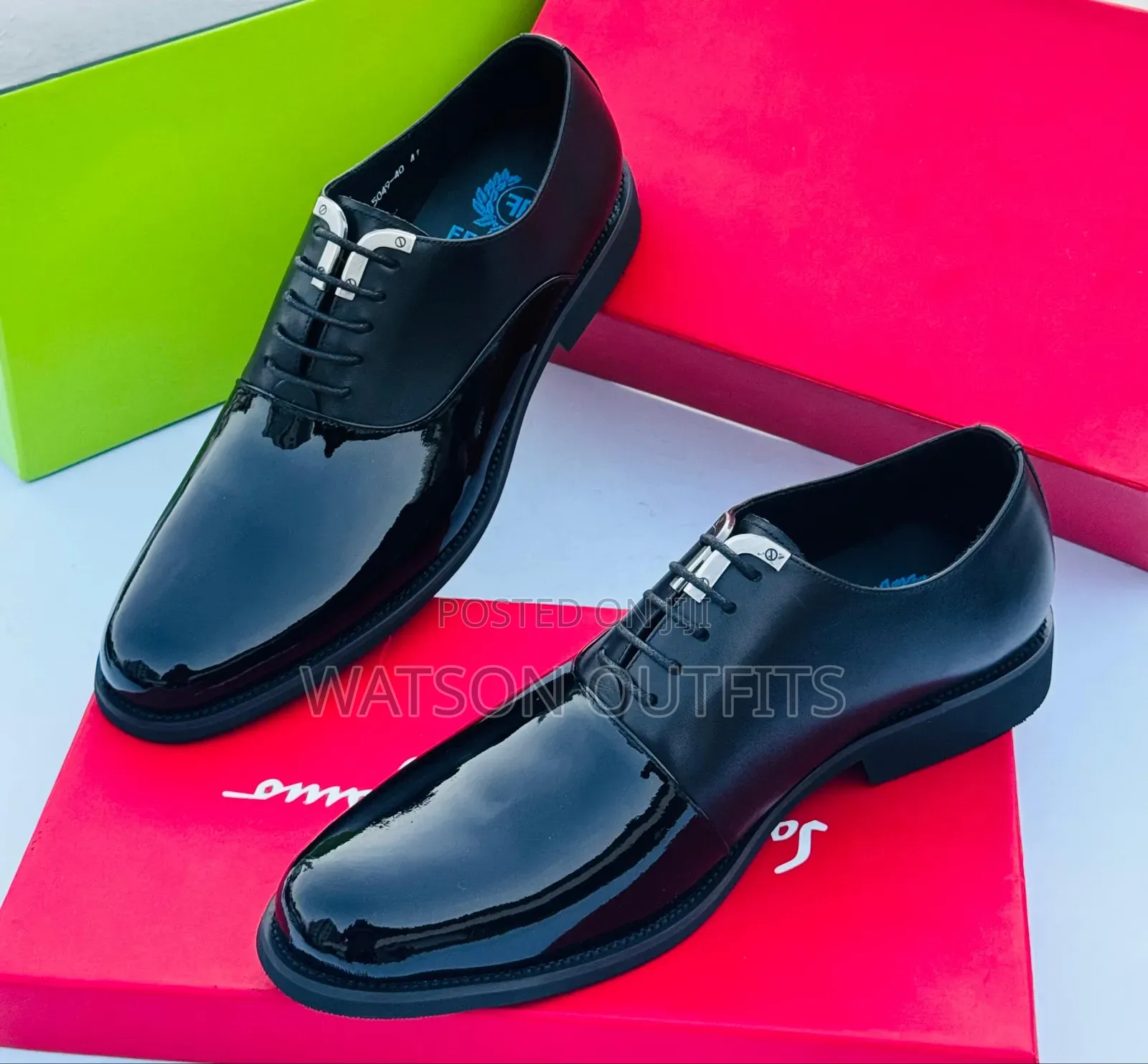 Men's Trending Deep Black Shine Shoes