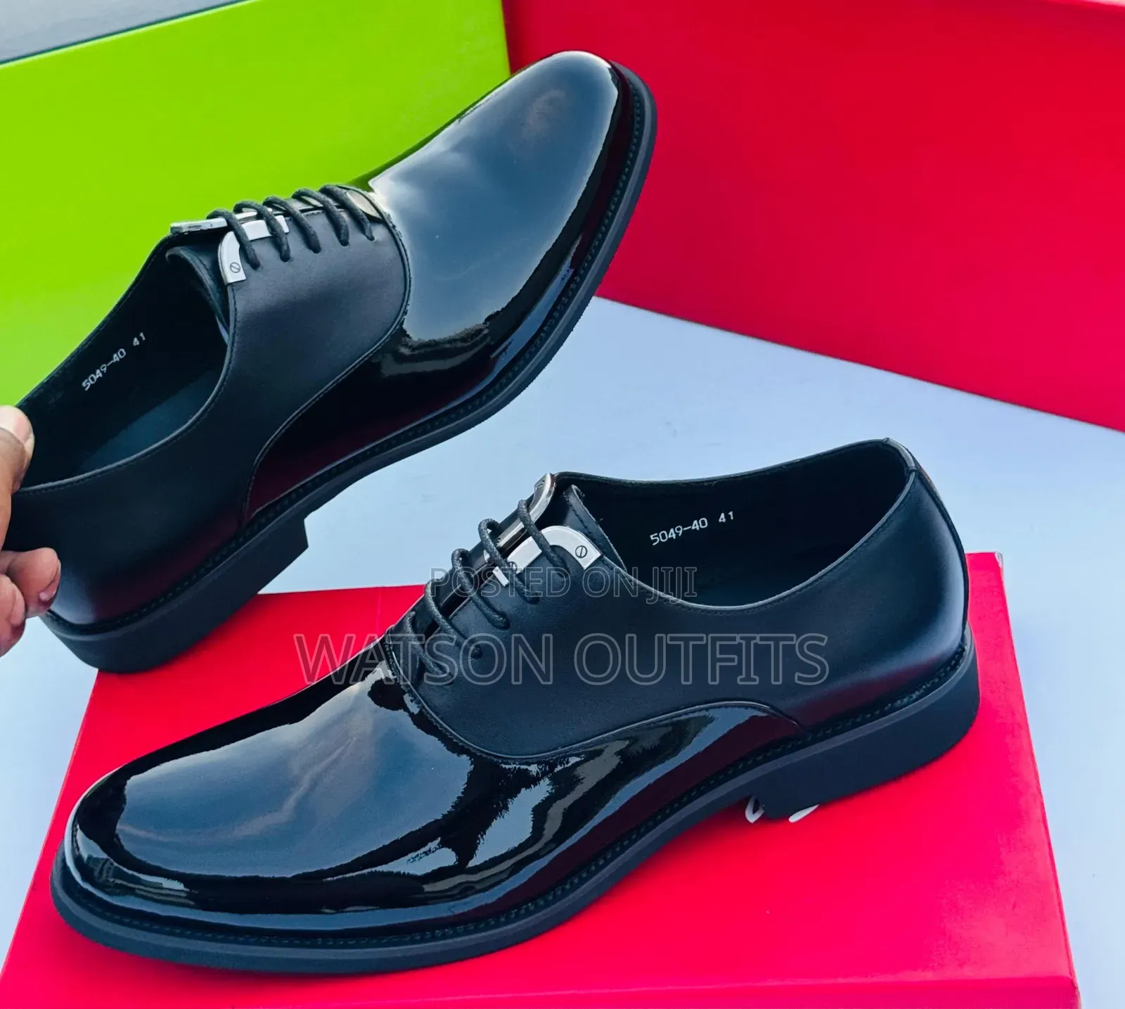 Men's Trending Deep Black Shine Shoes