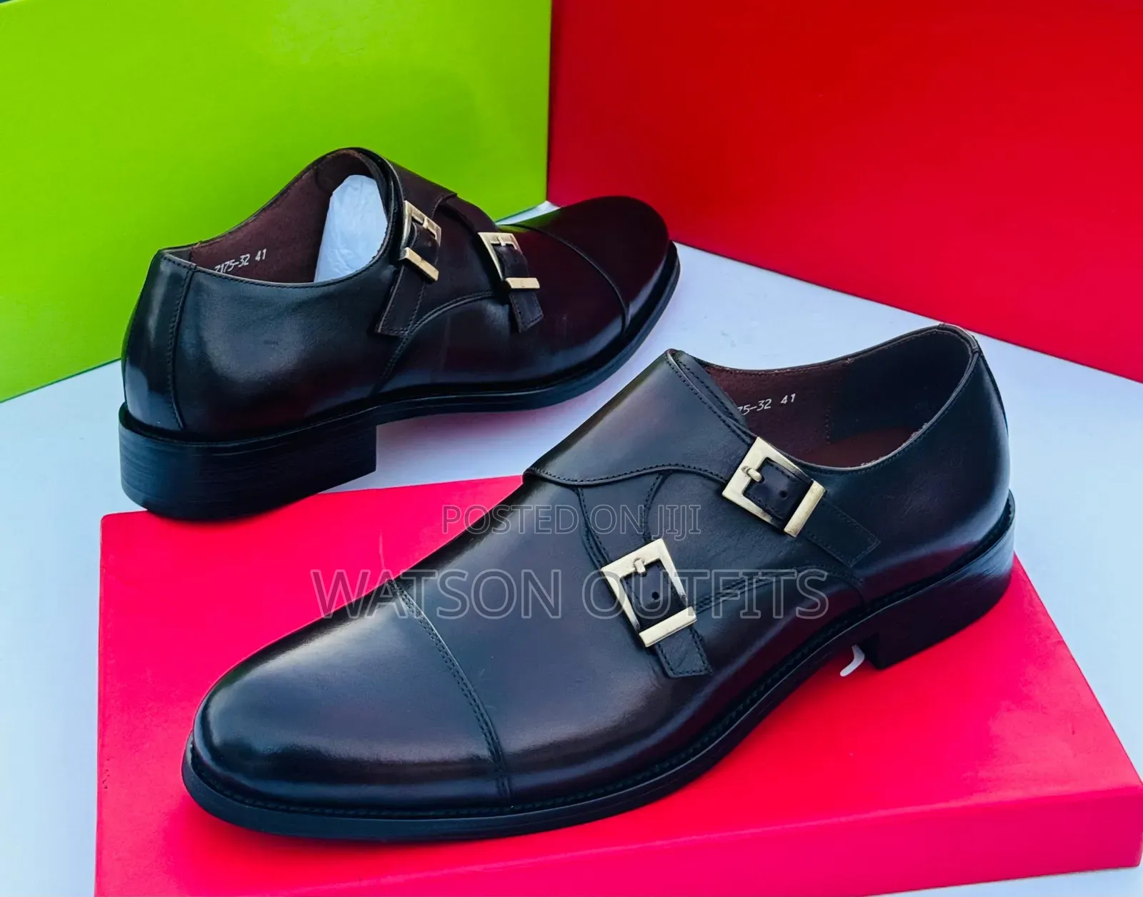 Men's Deep Black and Brown Colour Pure and Original Shoes