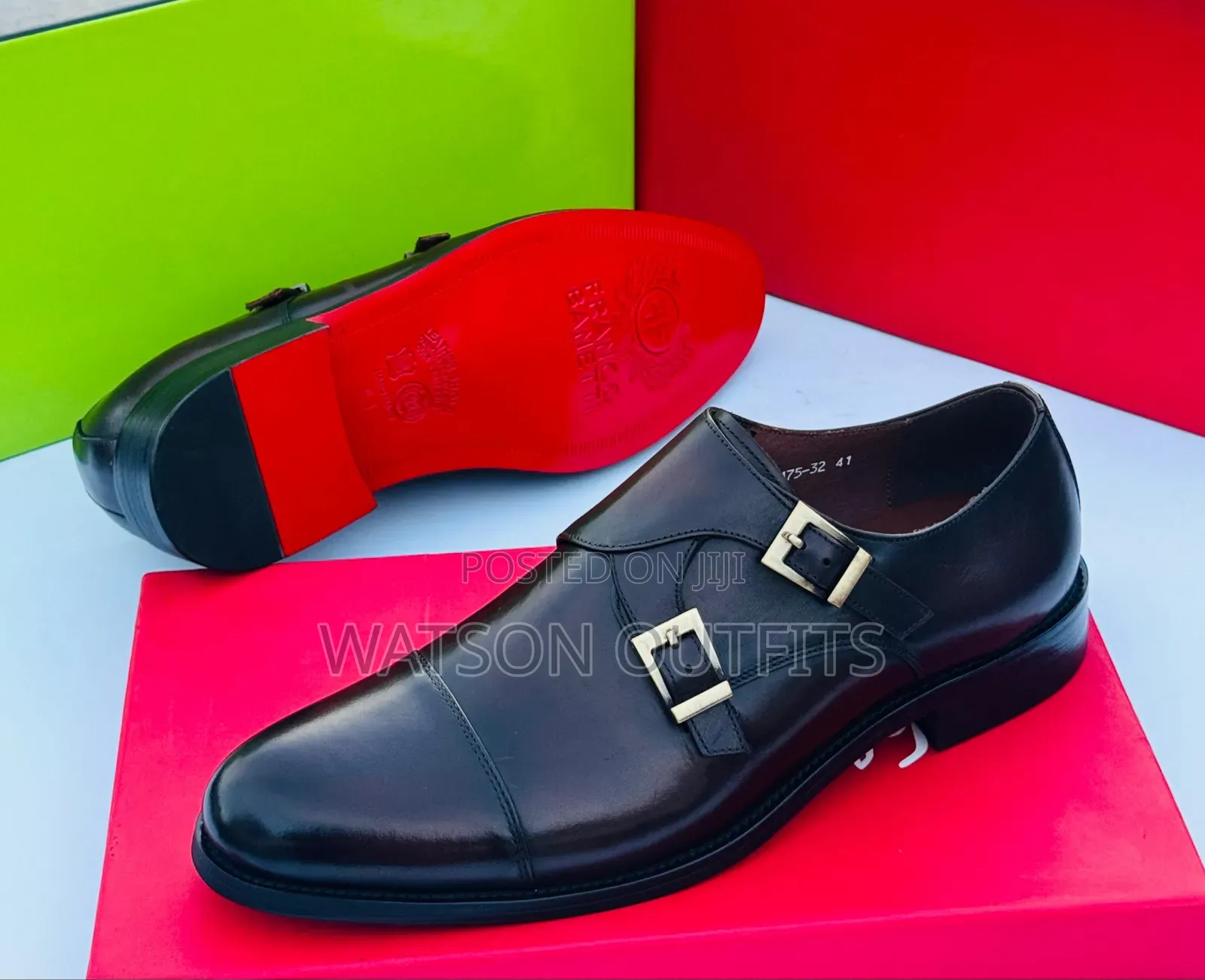 Men's Deep Black and Brown Colour Pure and Original Shoes