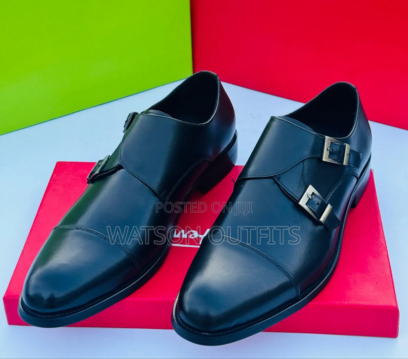 Men's Deep Black and Brown Colour Pure and Original Shoes