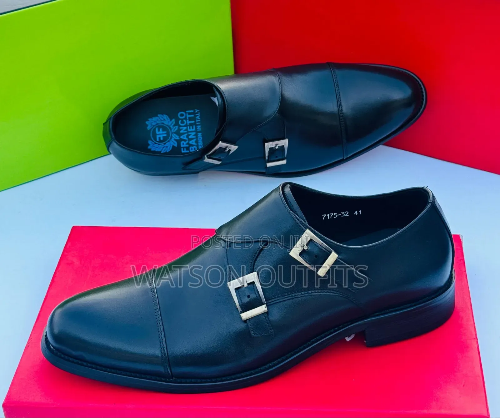 Men's Deep Black and Brown Colour Pure and Original Shoes