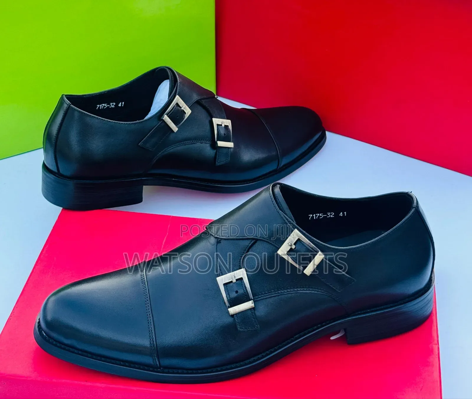 Men's Deep Black and Brown Colour Pure and Original Shoes