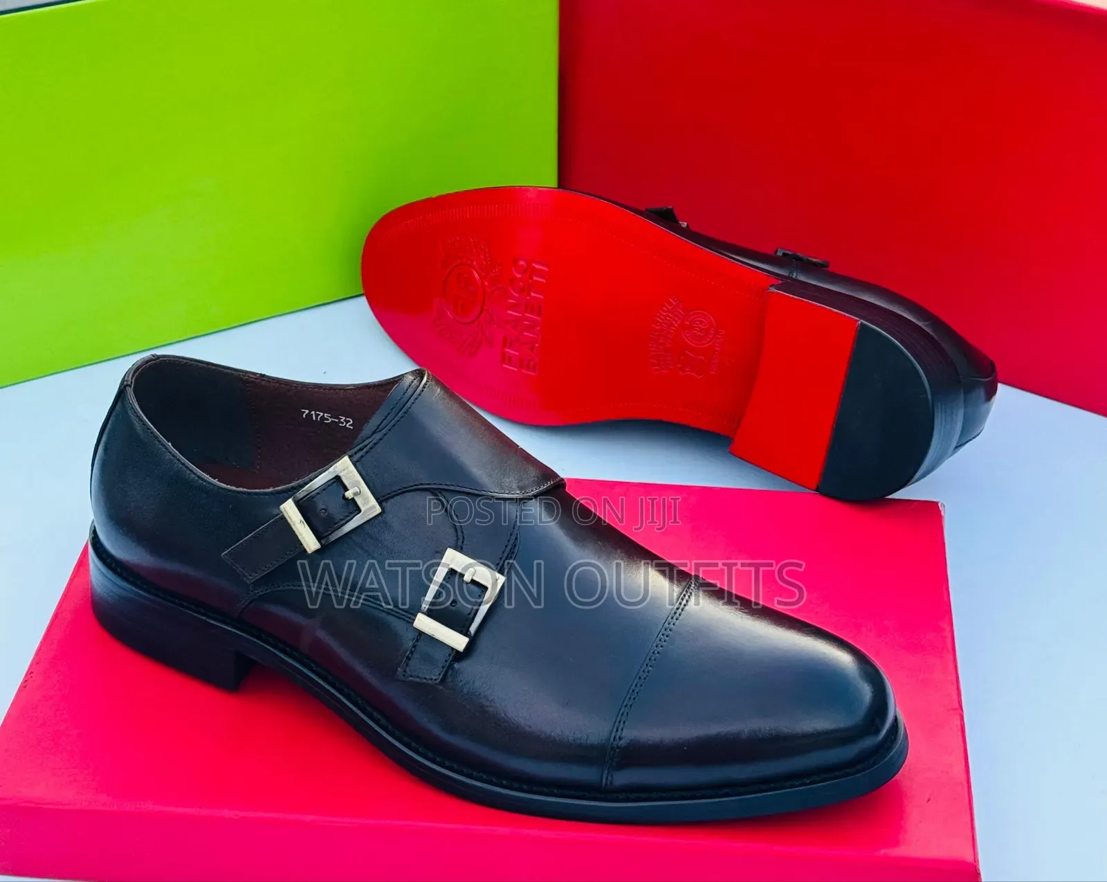 Men's Deep Black and Brown Colour Pure and Original Shoes