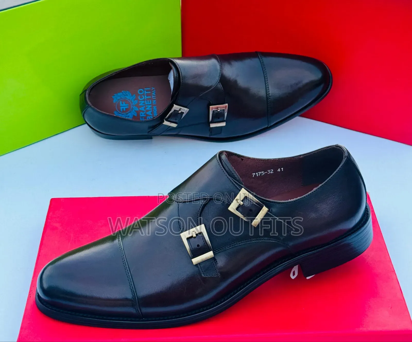 Men's Deep Black and Brown Colour Pure and Original Shoes