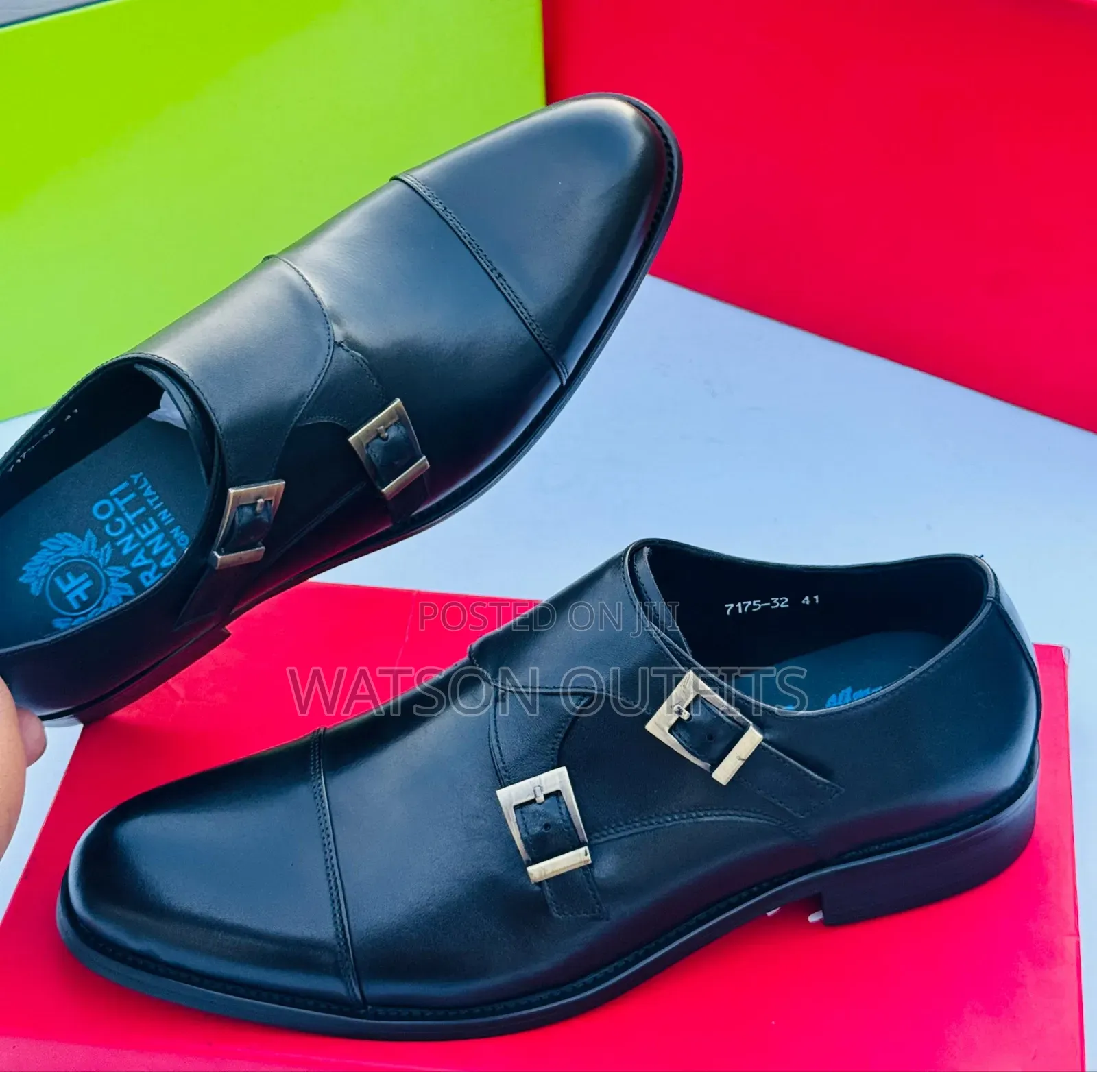 Men's Deep Black and Brown Colour Pure and Original Shoes