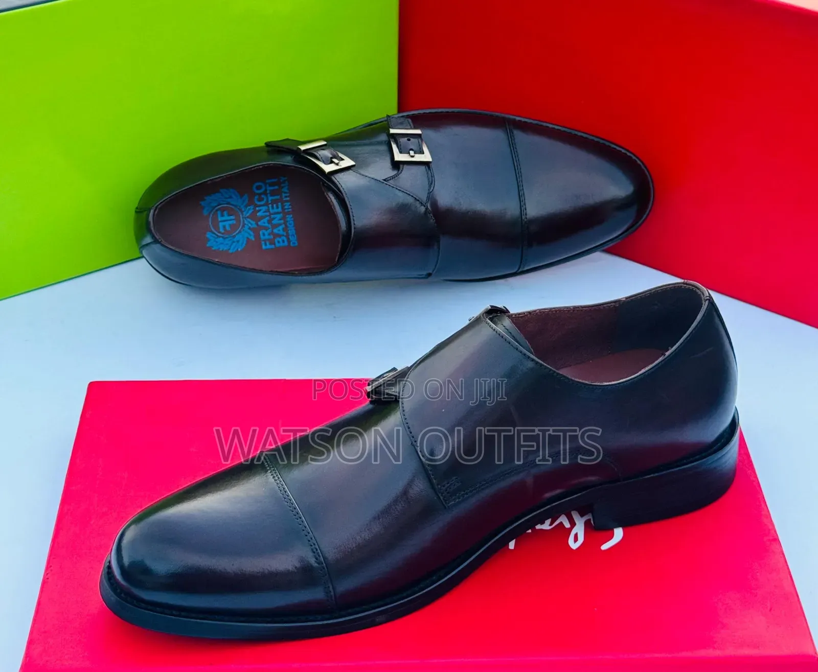 Men's Deep Black and Brown Colour Pure and Original Shoes