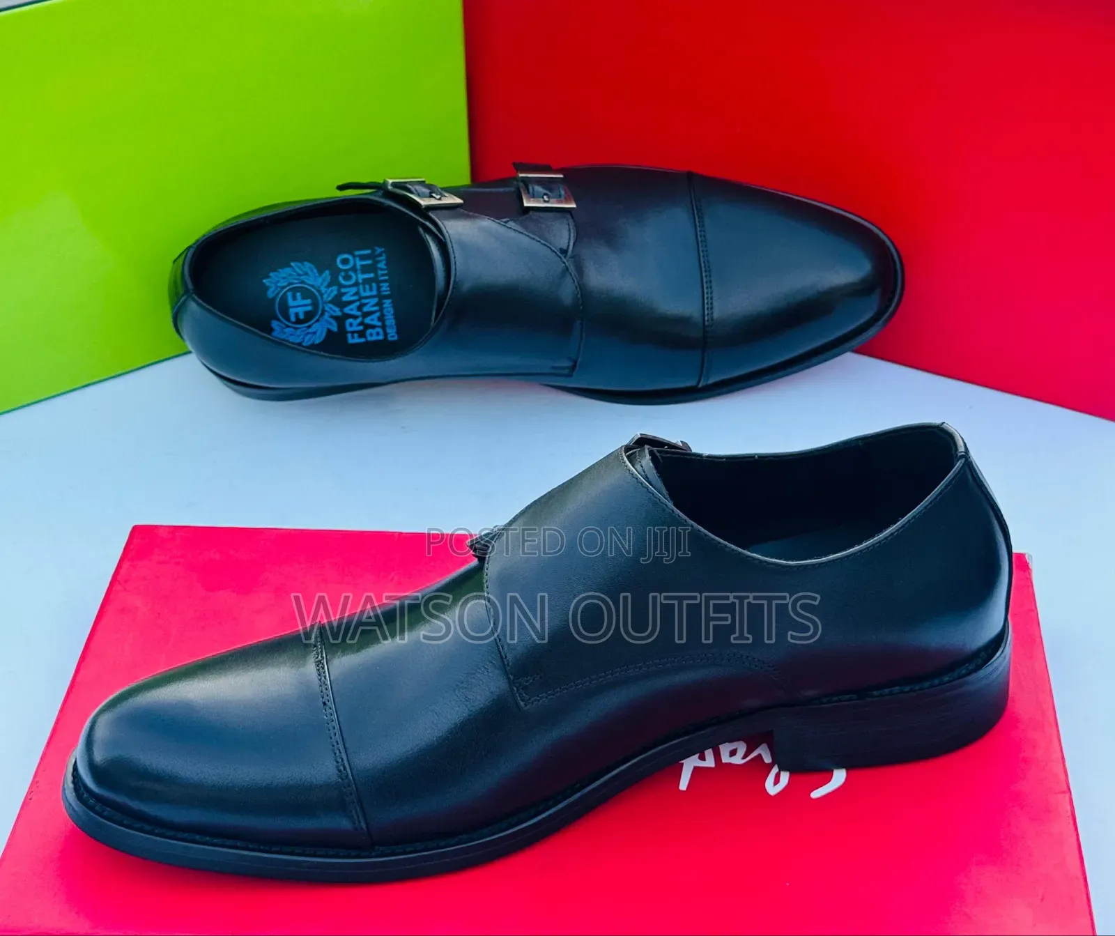 Men's Deep Black and Brown Colour Pure and Original Shoes